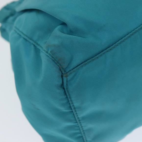 PRADA Nylon 2 Way Hand Bag Turquoise Blue Auth 80110 - Picture 15 of 16